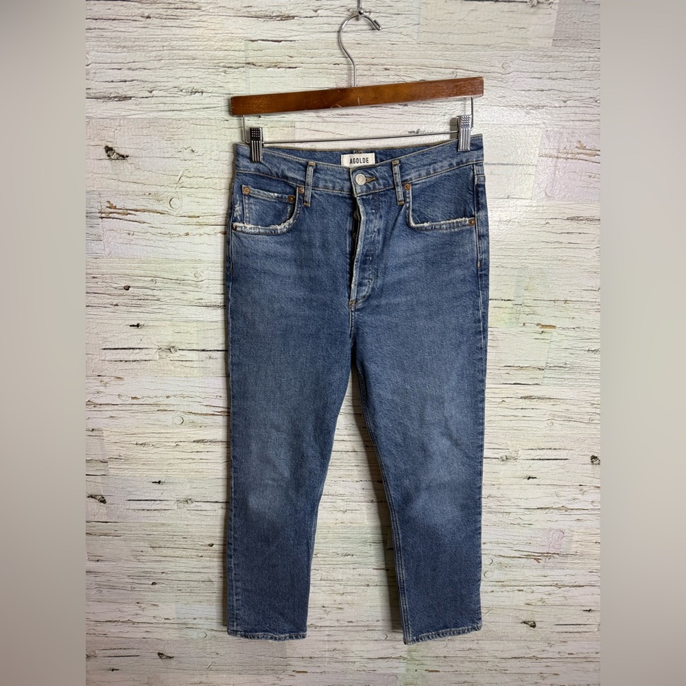 AGOLDE Riley Crop Jeans blue size 26